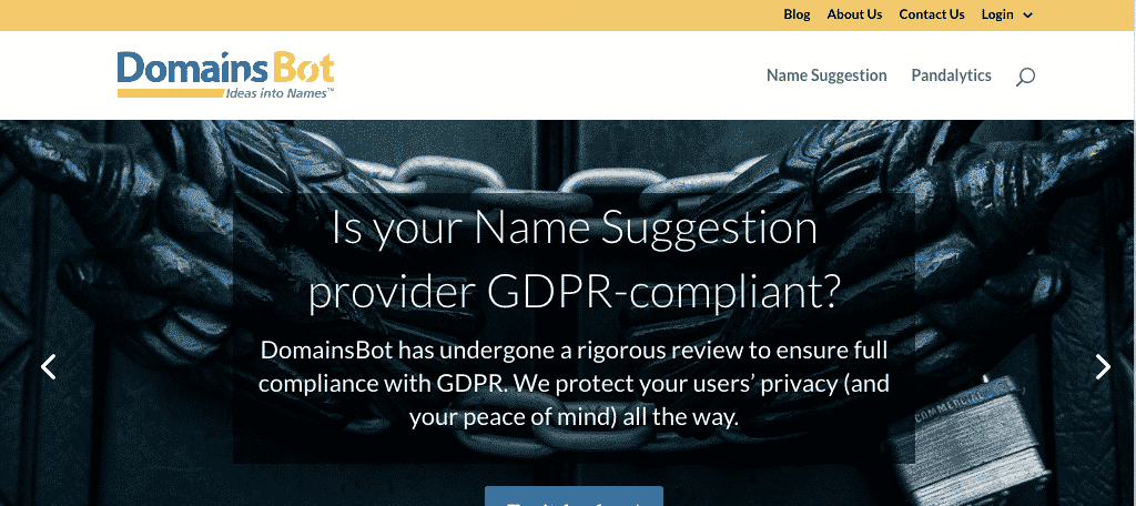 DomainsBot domain name generator tool